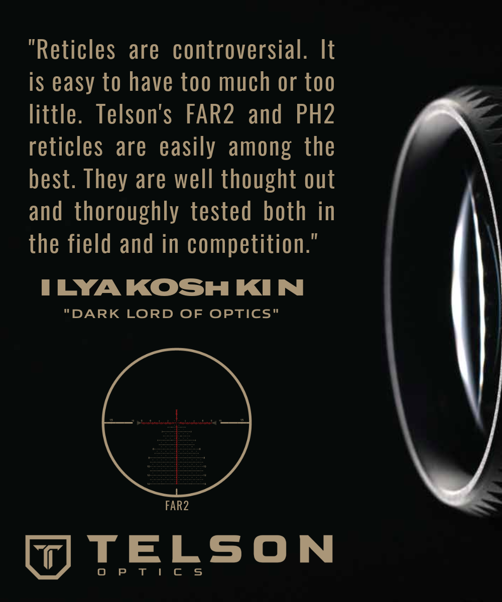 Custom designed proprietary reticles illuminated for extra detail, unique for each range