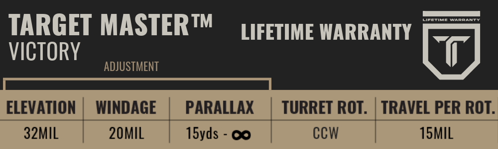 The Target Master Victory 5-32X56 designed for competition 