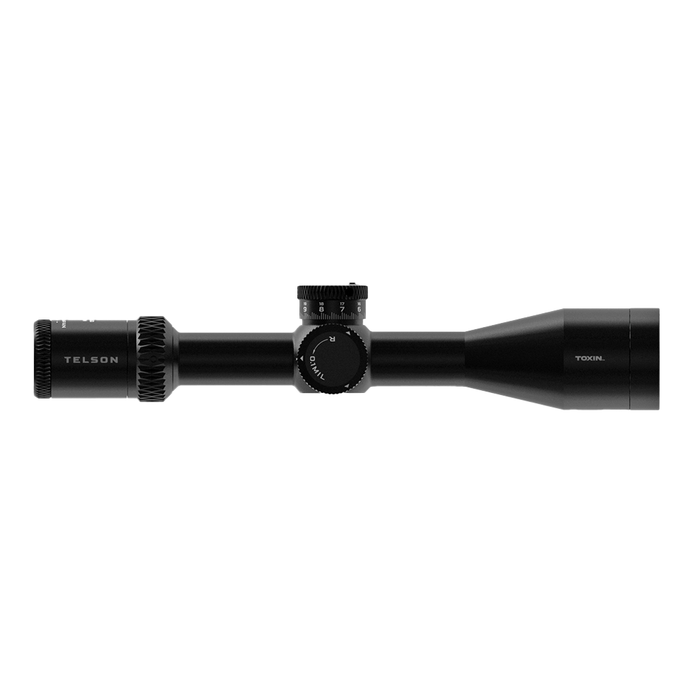 Telson Optics Toxin Rifle Scope is the perfect optic choice for long range shooting and hunting. Premium optics at fair pricing distributed by The Tactical Nation